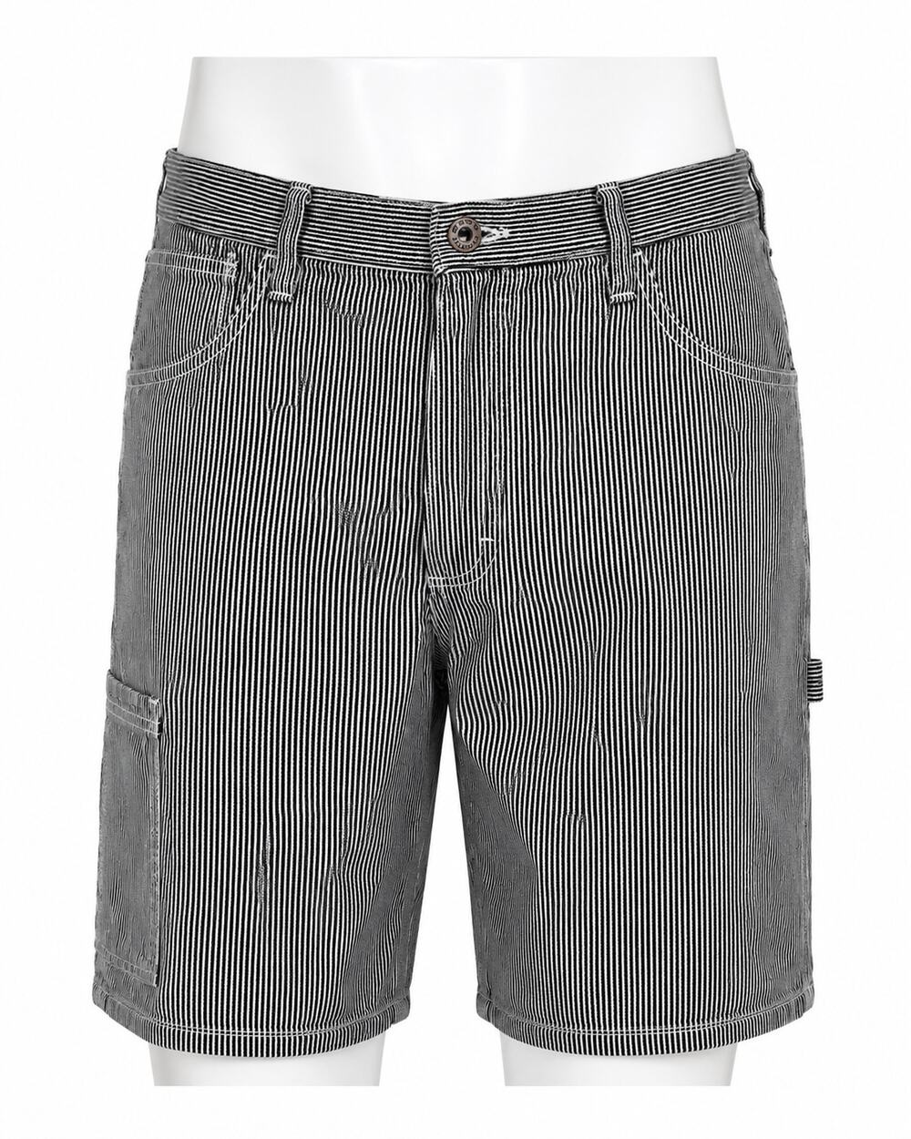 Wrangler Railroad Stripe Carpenter Shorts Hickory Workwear Relaxed Fit Mens 36
